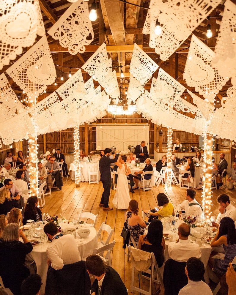 Hanging Flags at the wedding venue